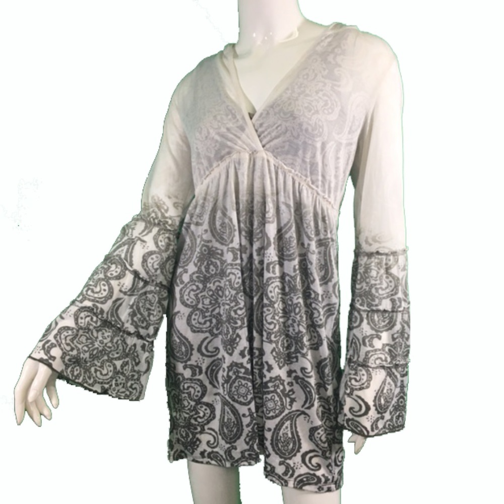 Balance Collection Cream/Grey Hoodie Top (1149)